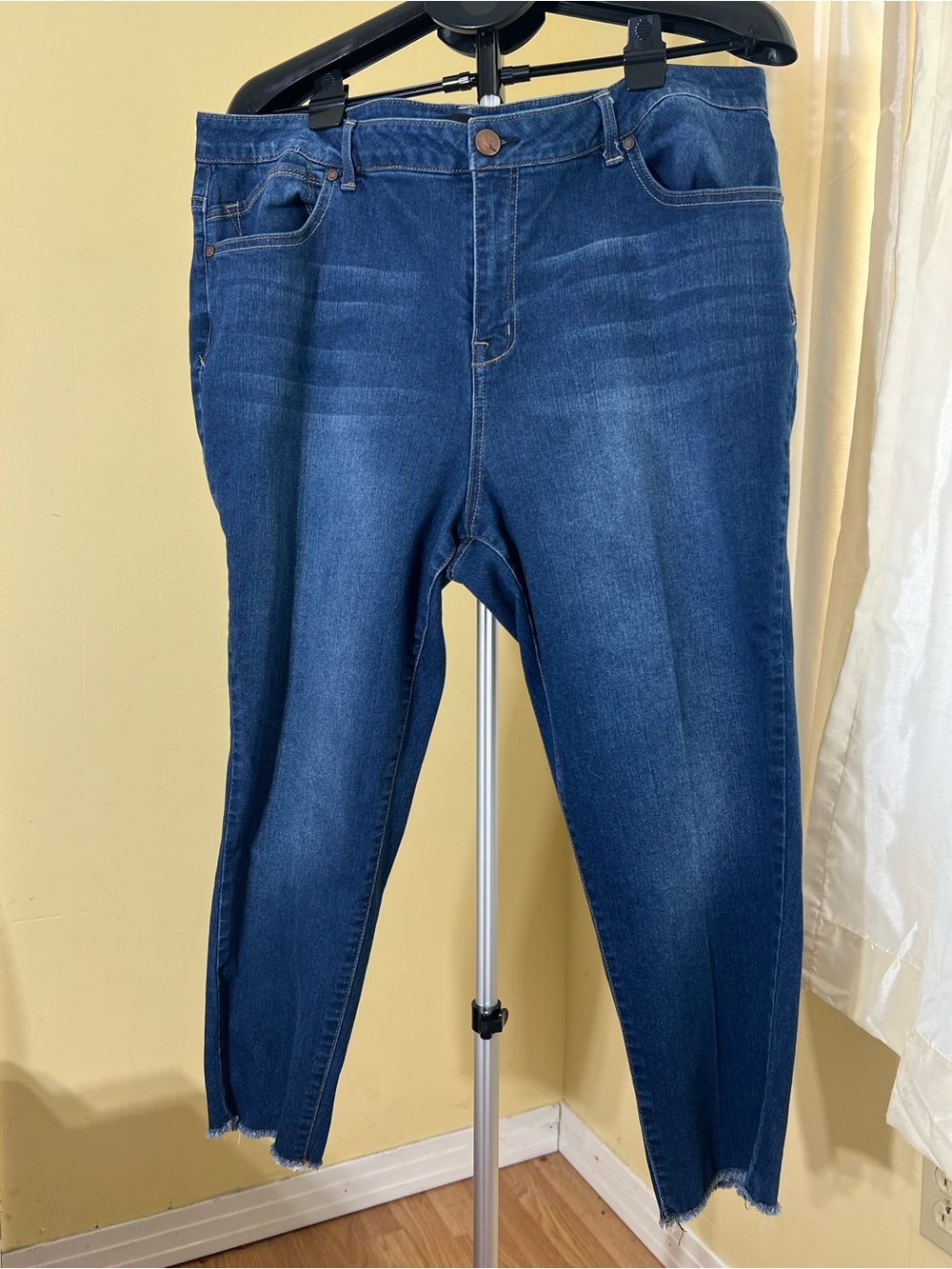 1822 Denim Women’s High-Rise Skinny Jeans – Size 22W – Medium Wash